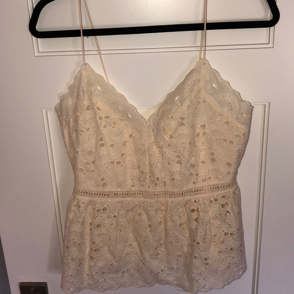 Eyelet lace cami